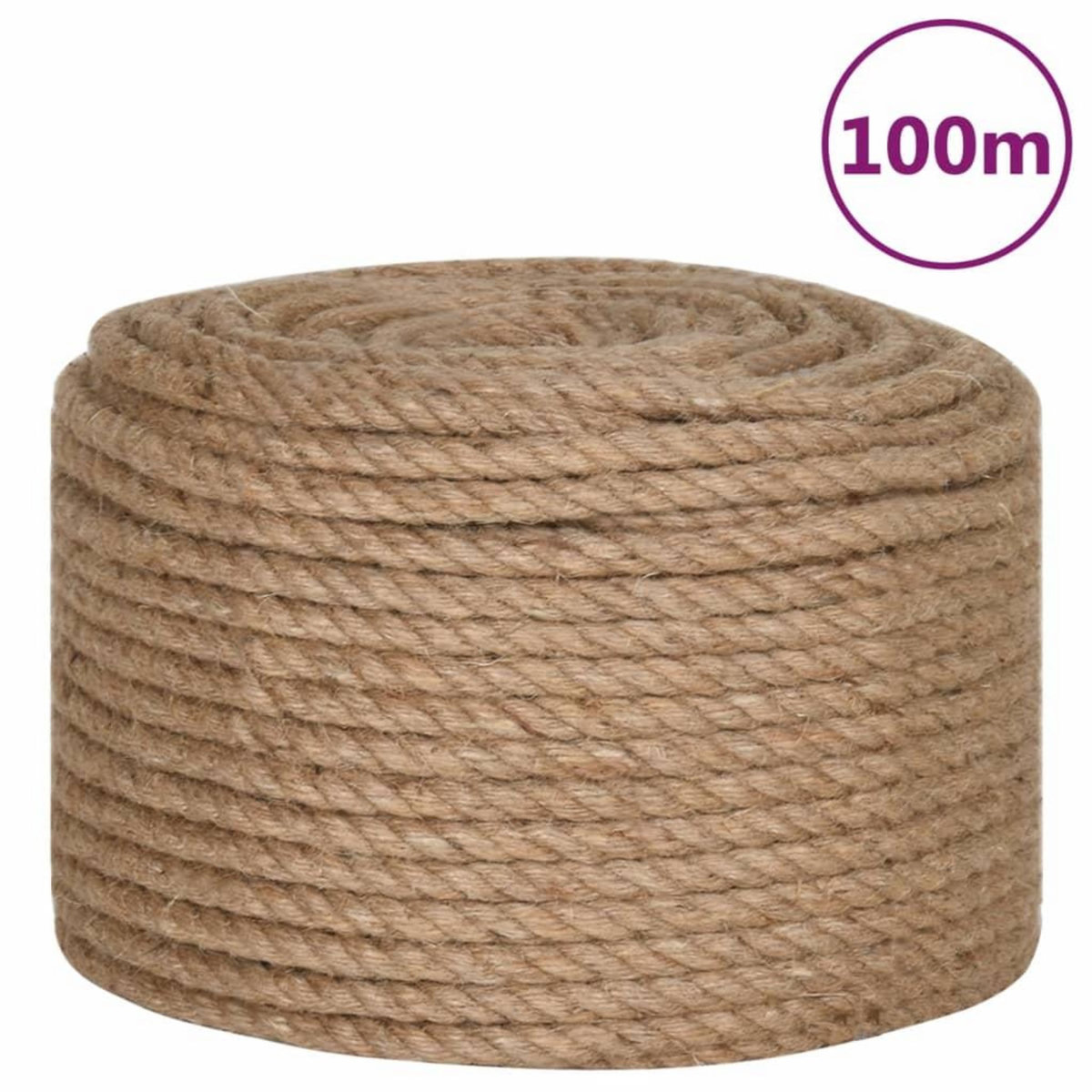 VIDAXL Corde 100 % jute 14 mm 100 m