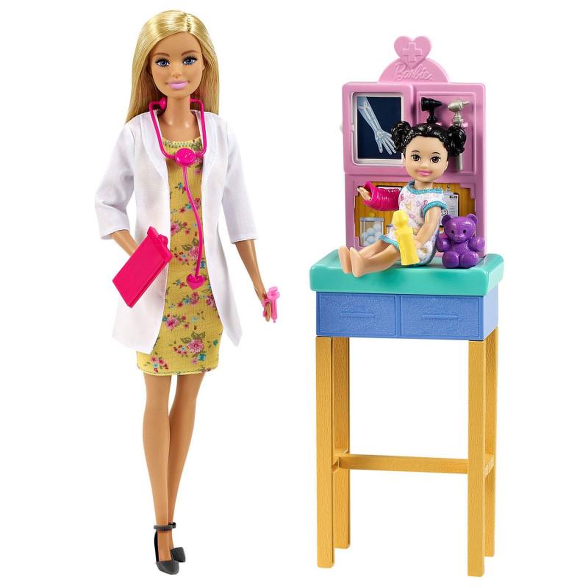Voir la diapositive 1 : MATTEL MATTEL Barbie Pediatrician - Blonde Hair