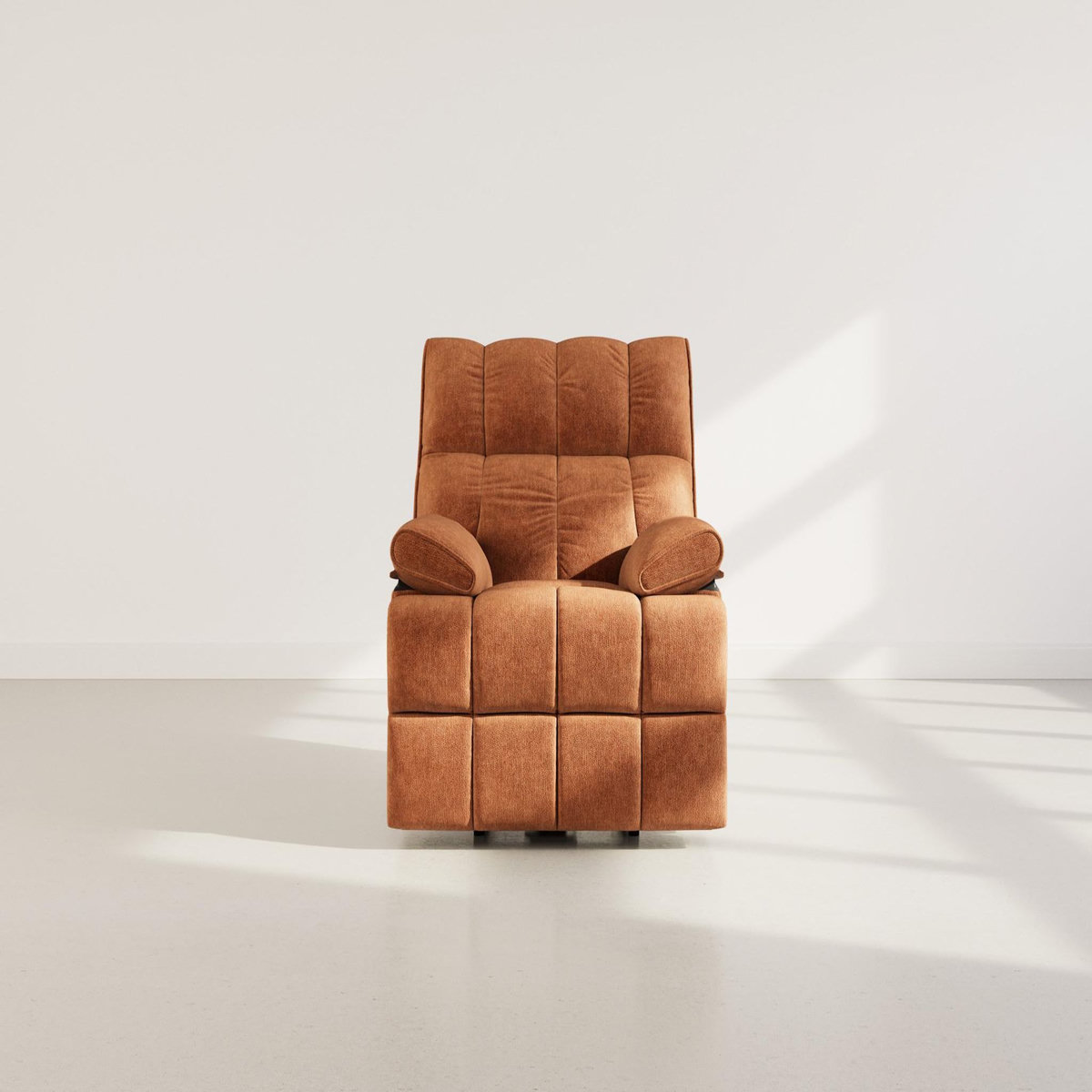 BEST MOBILIER Chandler - fauteuil relax électrique en velours texturé