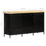 Voir la diapositive 6 : VIDAXL Buffet 140x38x76 cm Bois de manguier brut