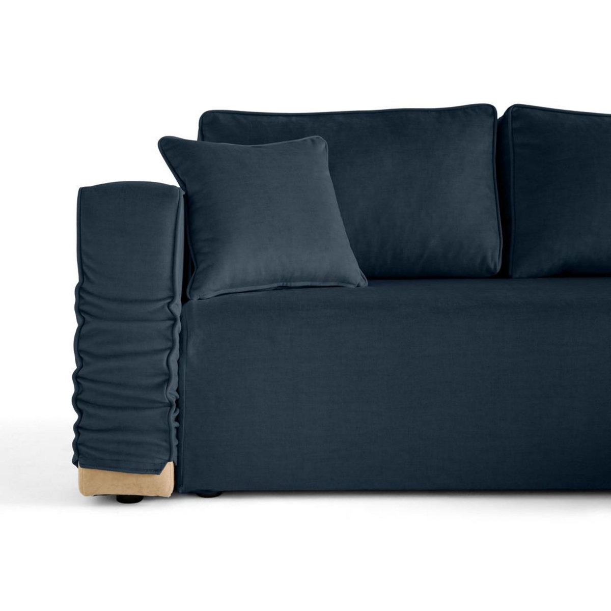 BEST MOBILIER Housse en velours pour canapé déhoussable topaze