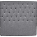 Habitat et Jardin Tête de lit capitonnée  Déco  - 189 cm - Gris - En tissu