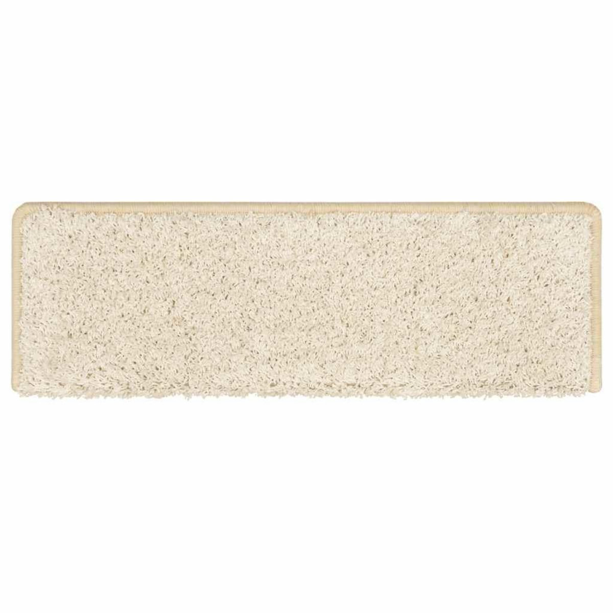 VIDAXL Tapis d'escalier 30 pcs 65x21x4 cm Blanc