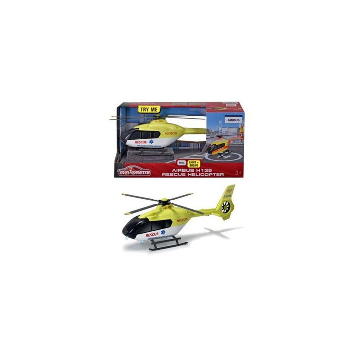 Majorette H?�licopt?�re Majorette GS Airbus H135 Secours pas cher - Auchan.fr