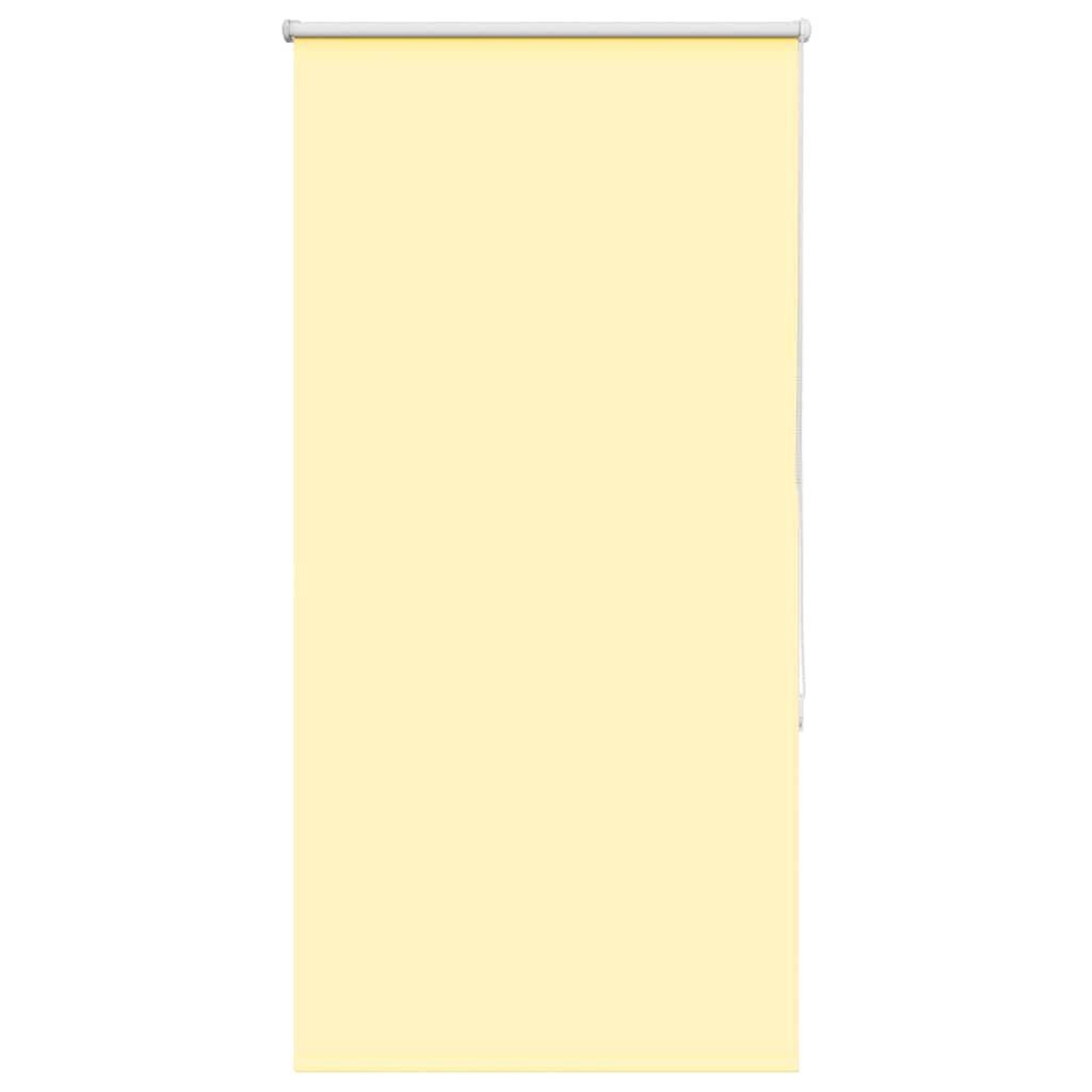 VIDAXL Store enrouleur occultant jaune largeur du tissu 70,7 cm