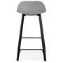 Voir la diapositive 5 : Paris Prix Tabouret de Bar Design  Toki  87cm Gris & Noir
