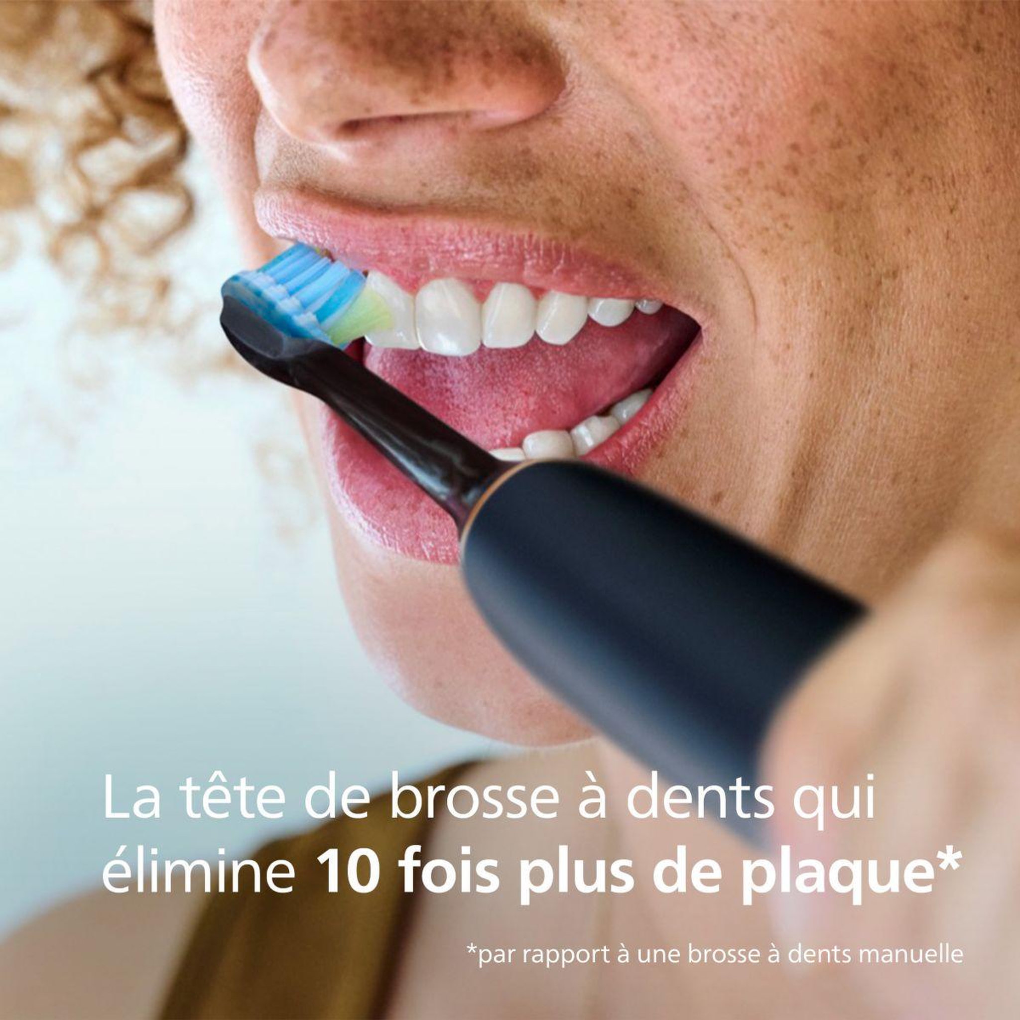 Voir la diapositive 2 : Philips Brossette dentaire Sonicare lot de 2 -  HX9042/88 black Premium Plaque Defence C3