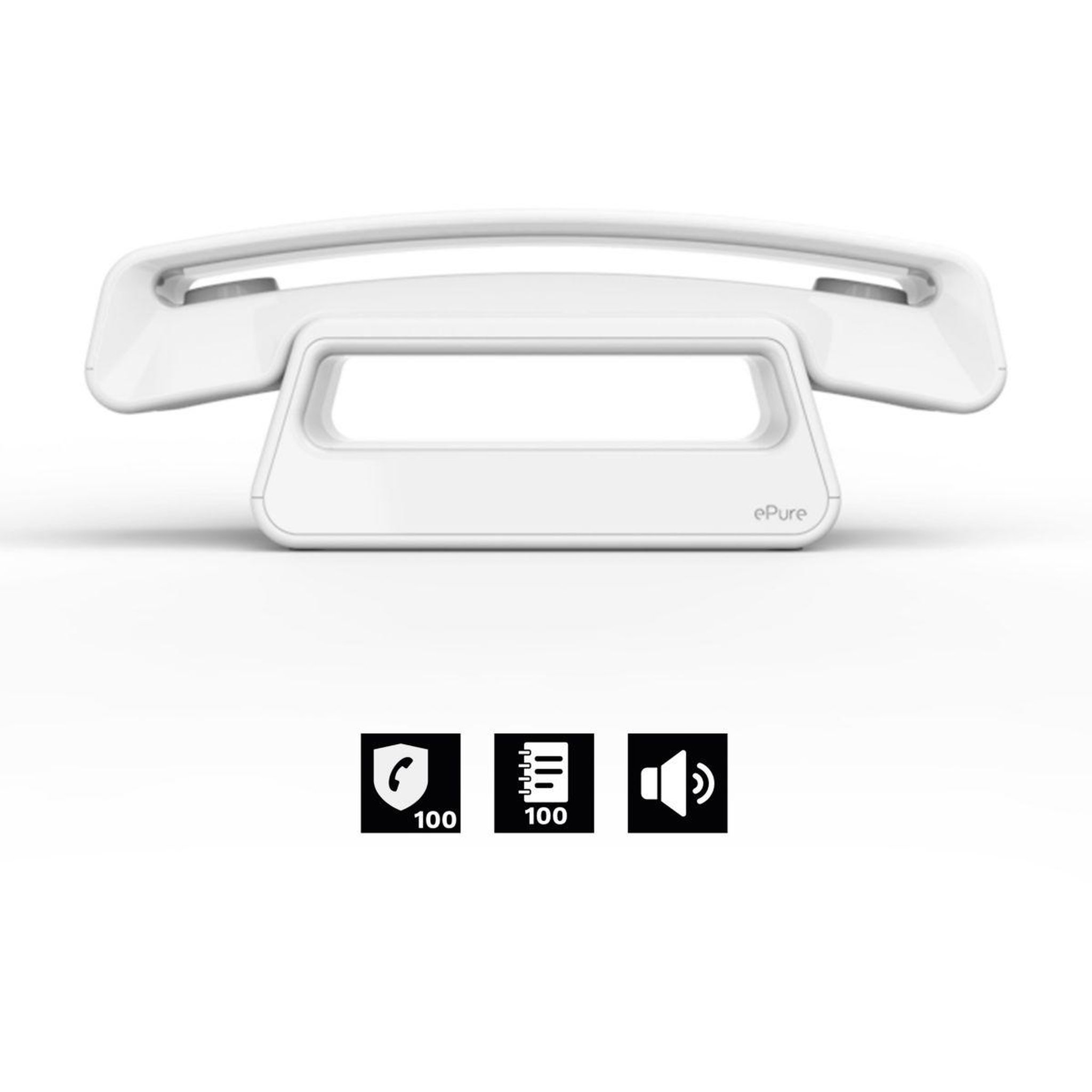 Alcatel Téléphone sans fil epure iconic blanc