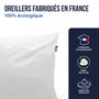 Voir la diapositive 4 : COLAS NORMAND Lot de 2 oreillers 100% écologiques 45×70 cm