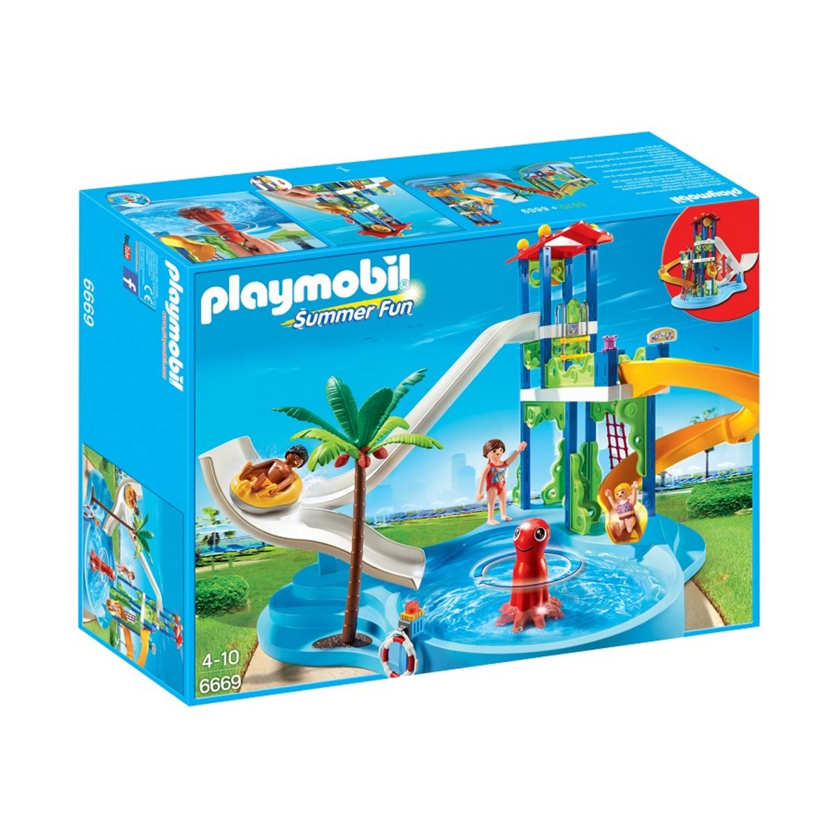 PLAYMOBIL 6669 - Parc aquatique avec toboggans géants