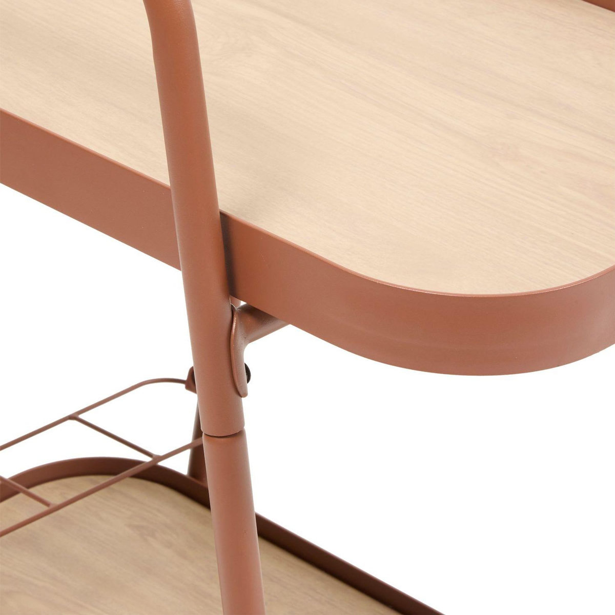 HESPERIDE Desserte de jardin à roulettes en aluminium EASINESS