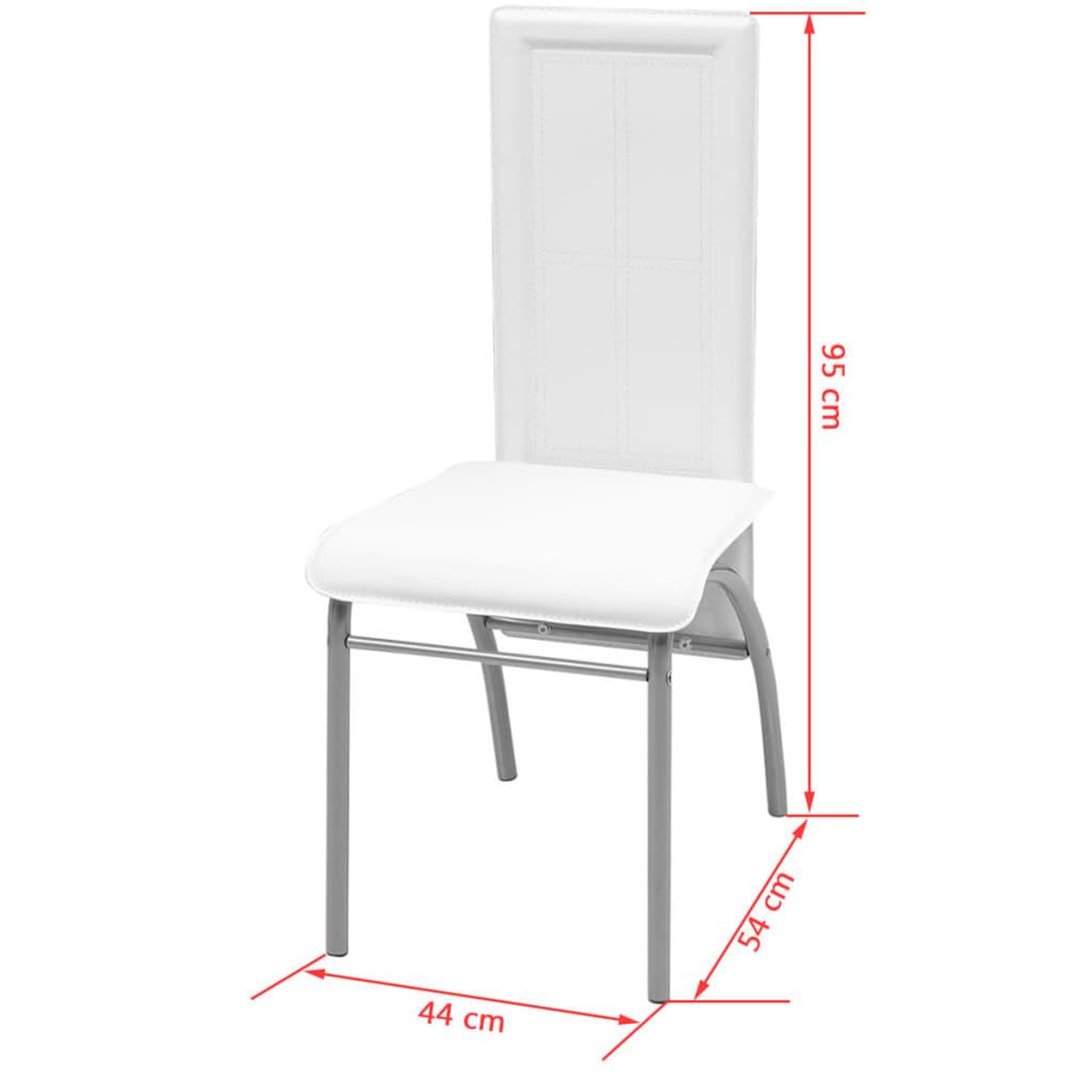 Voir la diapositive 6 : VIDAXL Jeu de salle a manger 5 pcs Blanc
