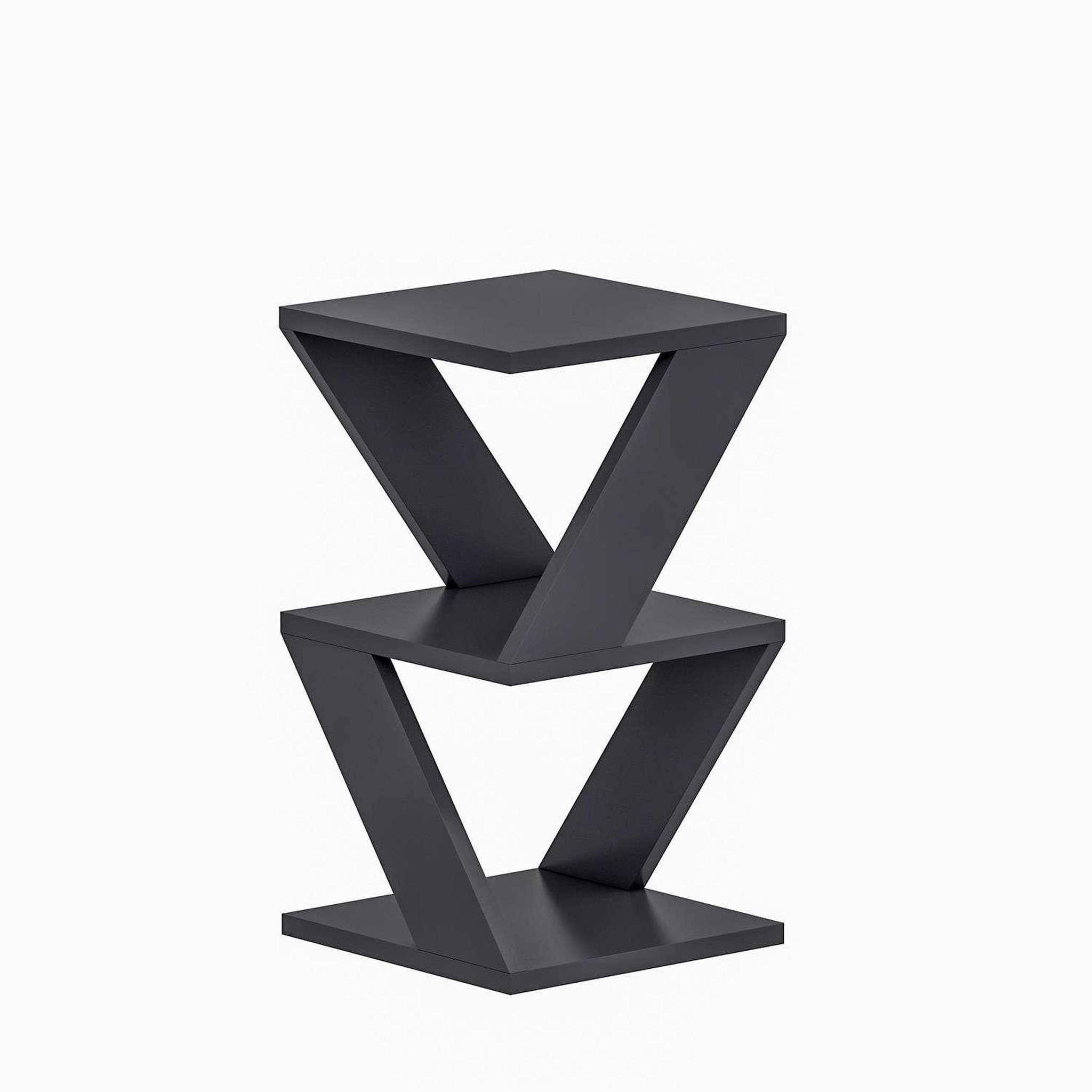 Voir la diapositive 4 : TOILINUX Bout de canapé Zig Zag en bois
