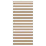 VIDAXL Store zebre marron sable largeur du tissu 100,9 cm polyester