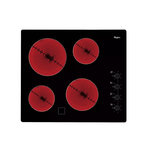 Whirlpool Table de cuisson vitrocéramique 4 feu 6200w noir - AKM700NENEW