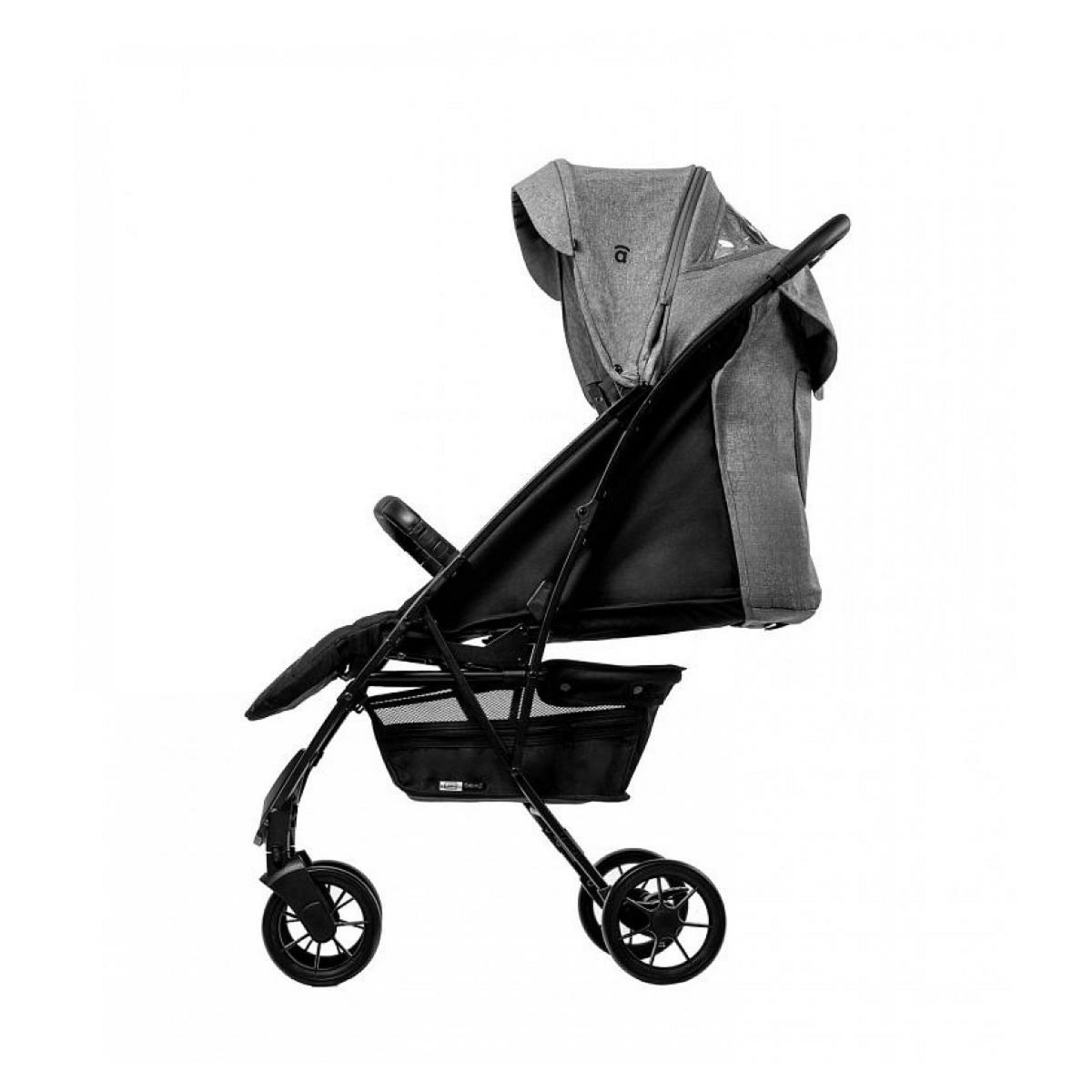 Asalvo Poussette Coton II - Poussette Gris Confortable et Pratique