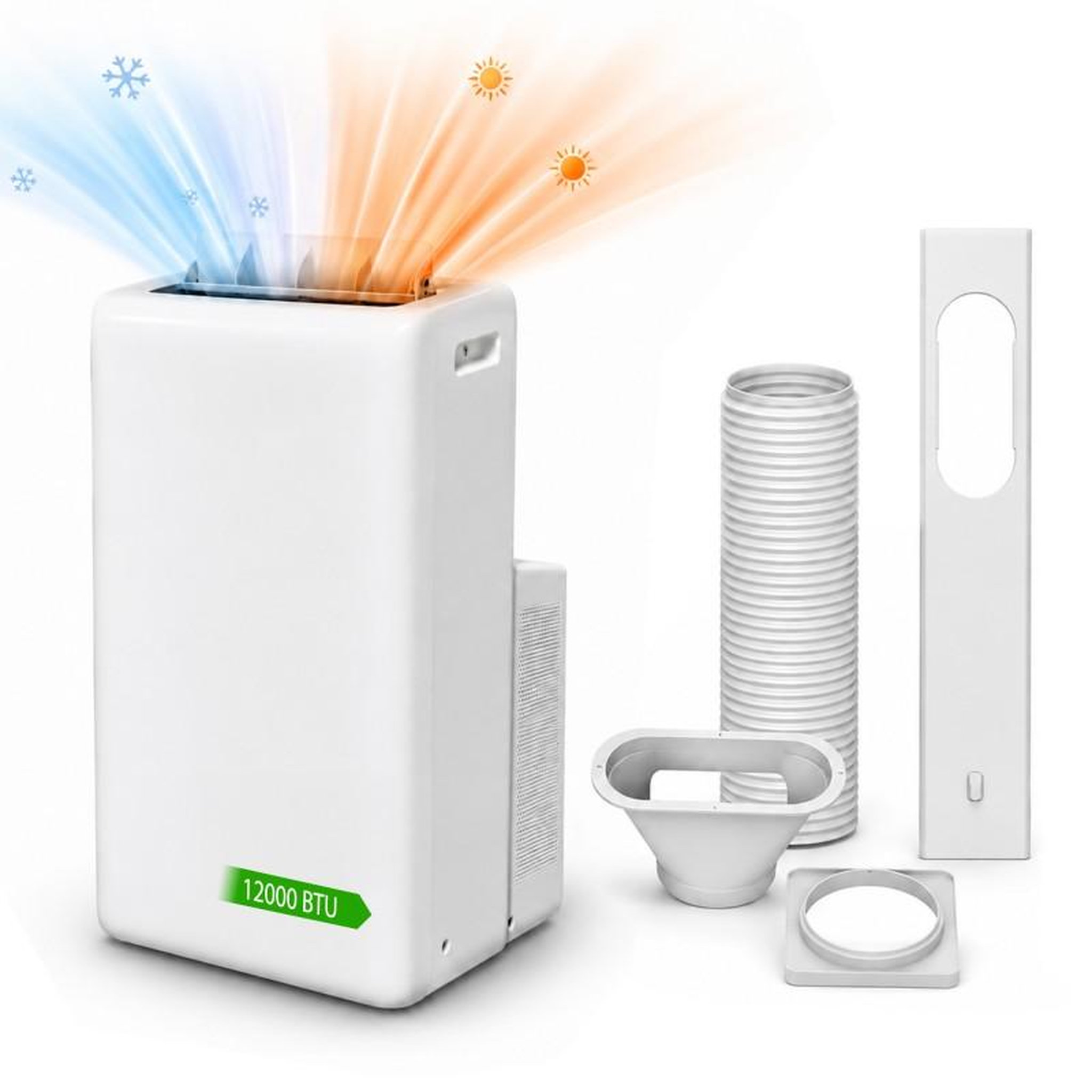 Climatiseur mobile - 12000 btu - wi-fi - froid et chaud