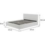 Voir la diapositive 4 : Habitat et Jardin Lit LED avec coffre  Anastasia  - 180 x 200 cm - Blanc