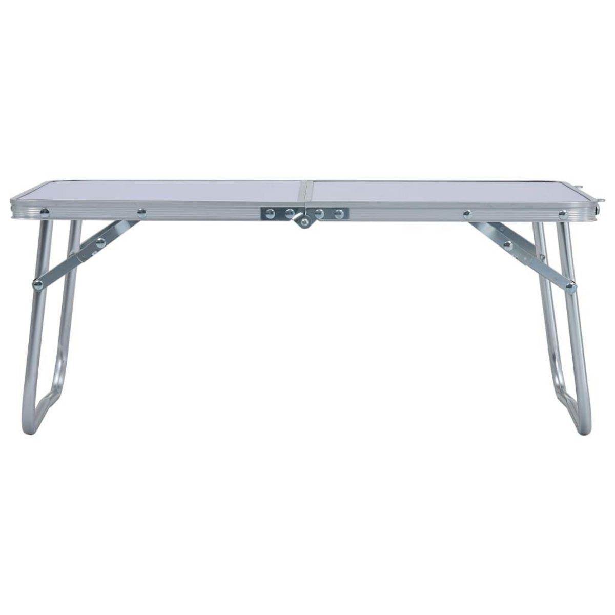VIDAXL Table pliable de camping Blanc Aluminium 60x40 cm