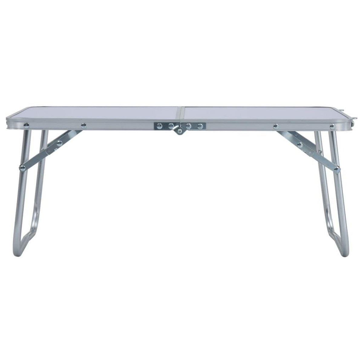 VIDAXL Table pliable de camping Blanc Aluminium 60x40 cm