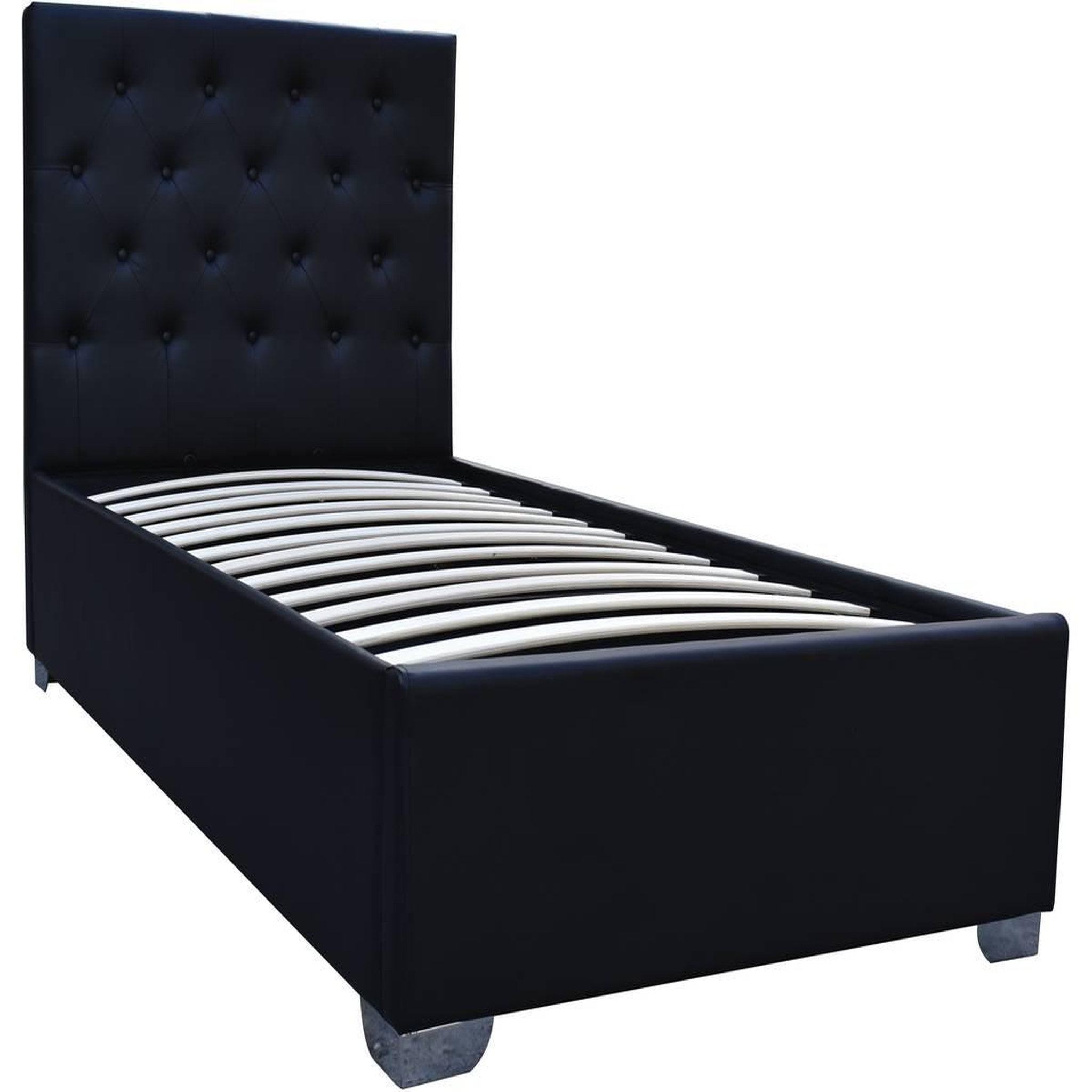 Habitat et Jardin Lit simple avec coffre  tino  - 90 × 190 cm - noir