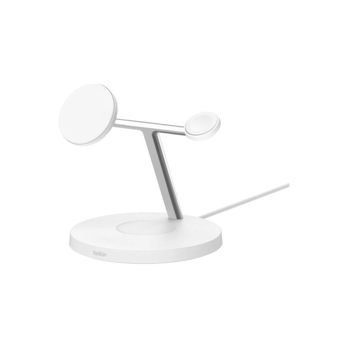 Belkin Chargeur induction 15W Boost Charge Pro 3en1 Qi2 Blanc