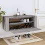 Voir la diapositive 3 : VIDAXL Armoire a chaussures murale Sonoma gris 100x35x38 cm