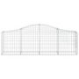 Voir la diapositive 4 : VIDAXL Paniers a gabions arques 10 pcs 200x30x60/80 cm Fer galvanise