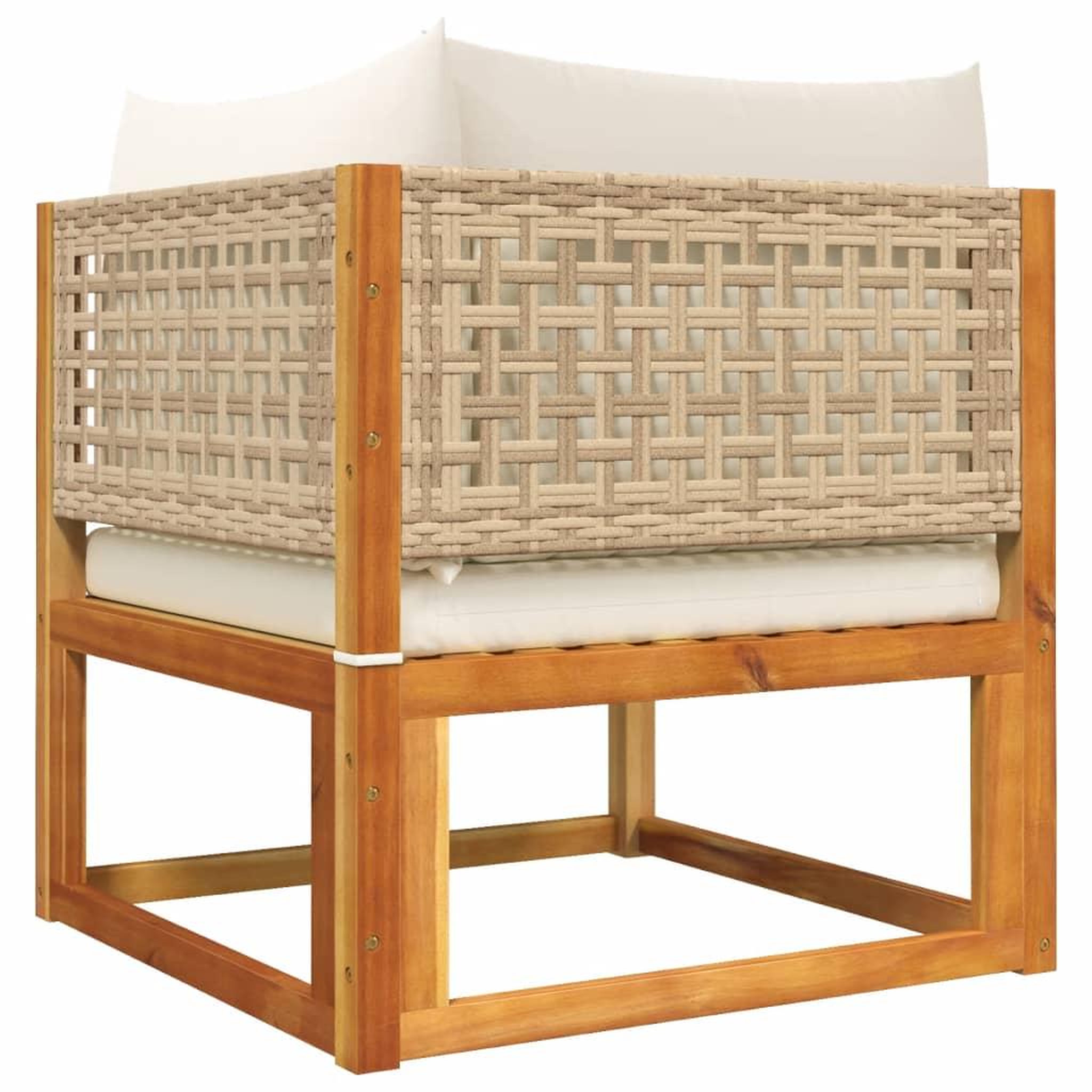 Voir la diapositive 5 : VIDAXL Canapes d'angle de jardin et coussins 2pcs bois massif d'acacia