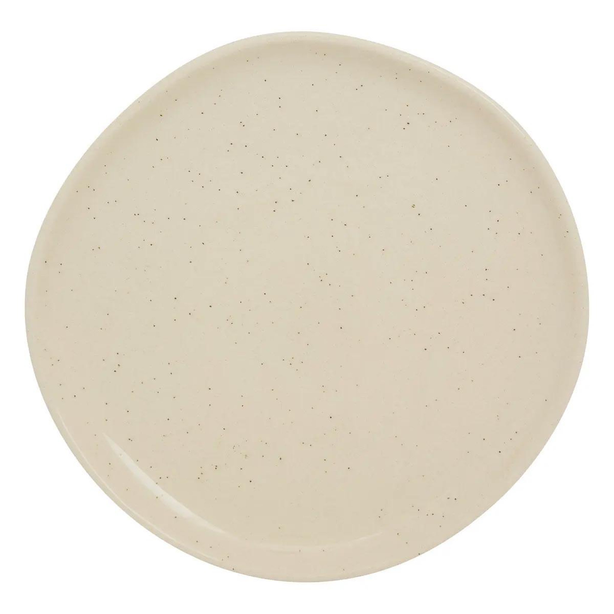 SECRET DE GOURMET Lot de 6 assiettes à dessert en faïence  wonja  21cm crème