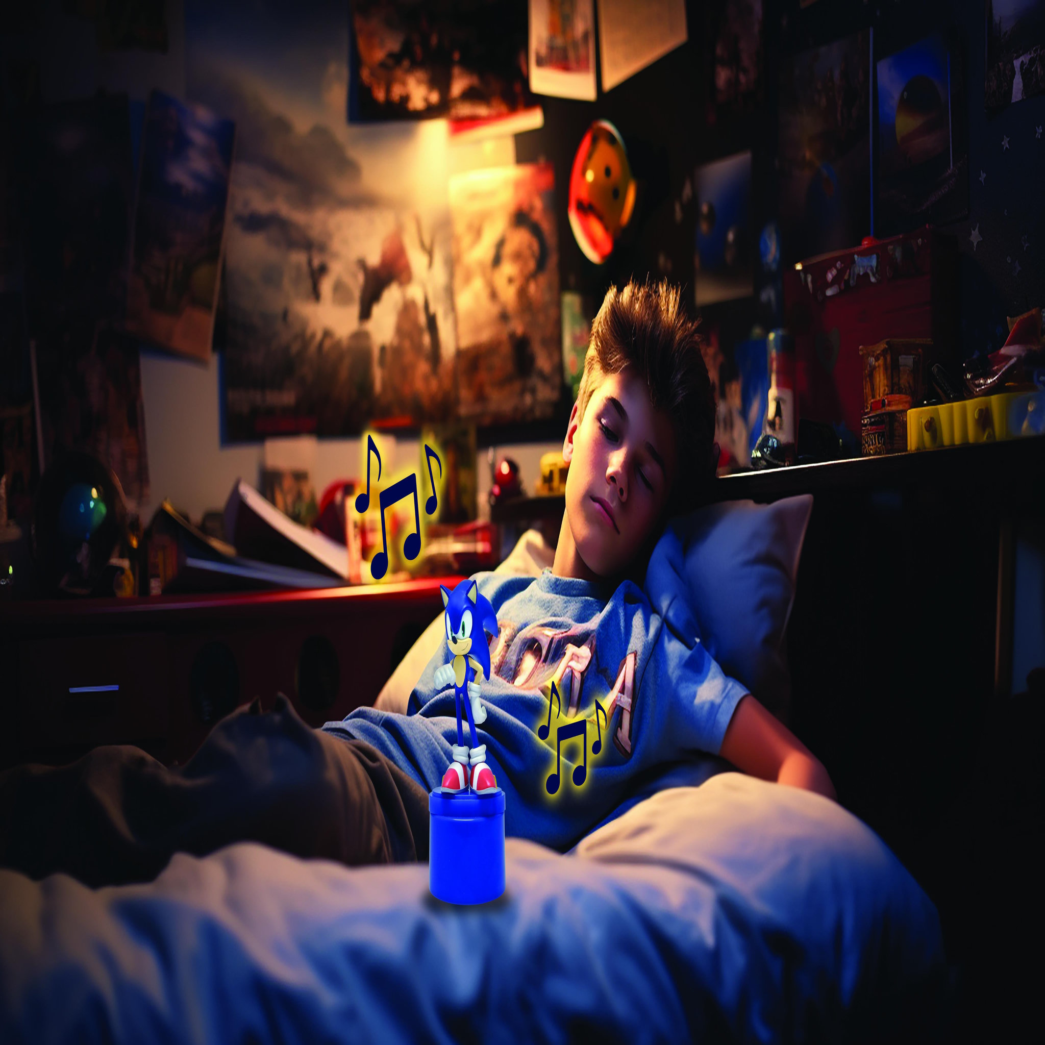 Voir la diapositive 4 : Lexibook Enceinte veilleuse Sonic