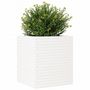 Voir la diapositive 4 : VIDAXL Jardiniere blanc 60x60x68,5 cm bois de pin massif