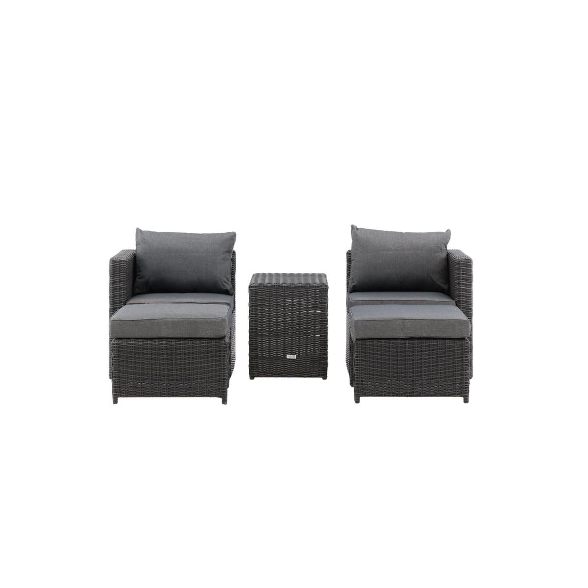 Voir la diapositive 2 : Paris Prix Salon de jardin  quad  66cm noir
