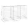 Voir la diapositive 6 : VIDAXL Mur en gabion avec couvercles Acier galvanise 200x60x100 cm