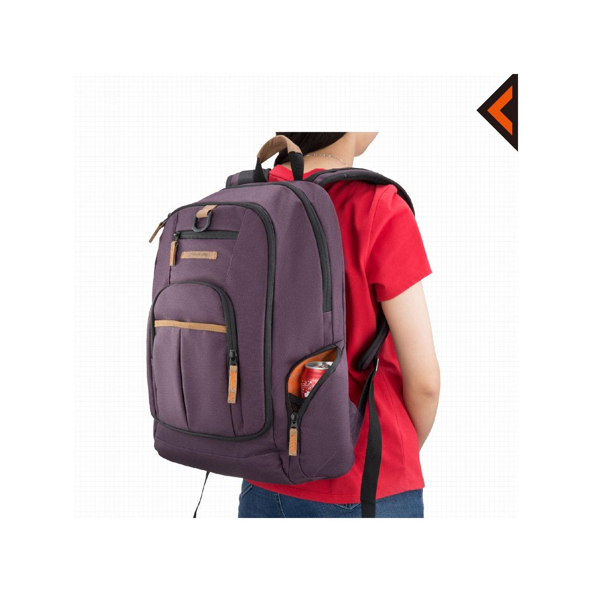KINGCAMP Sac à dos - Kingcamp - Modèle Arches - Violet - 35 x 15 x 48 cm