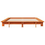 Voir la diapositive 4 : VIDAXL Cadre de lit sans matelas cire marron 120x200cm bois pin massif