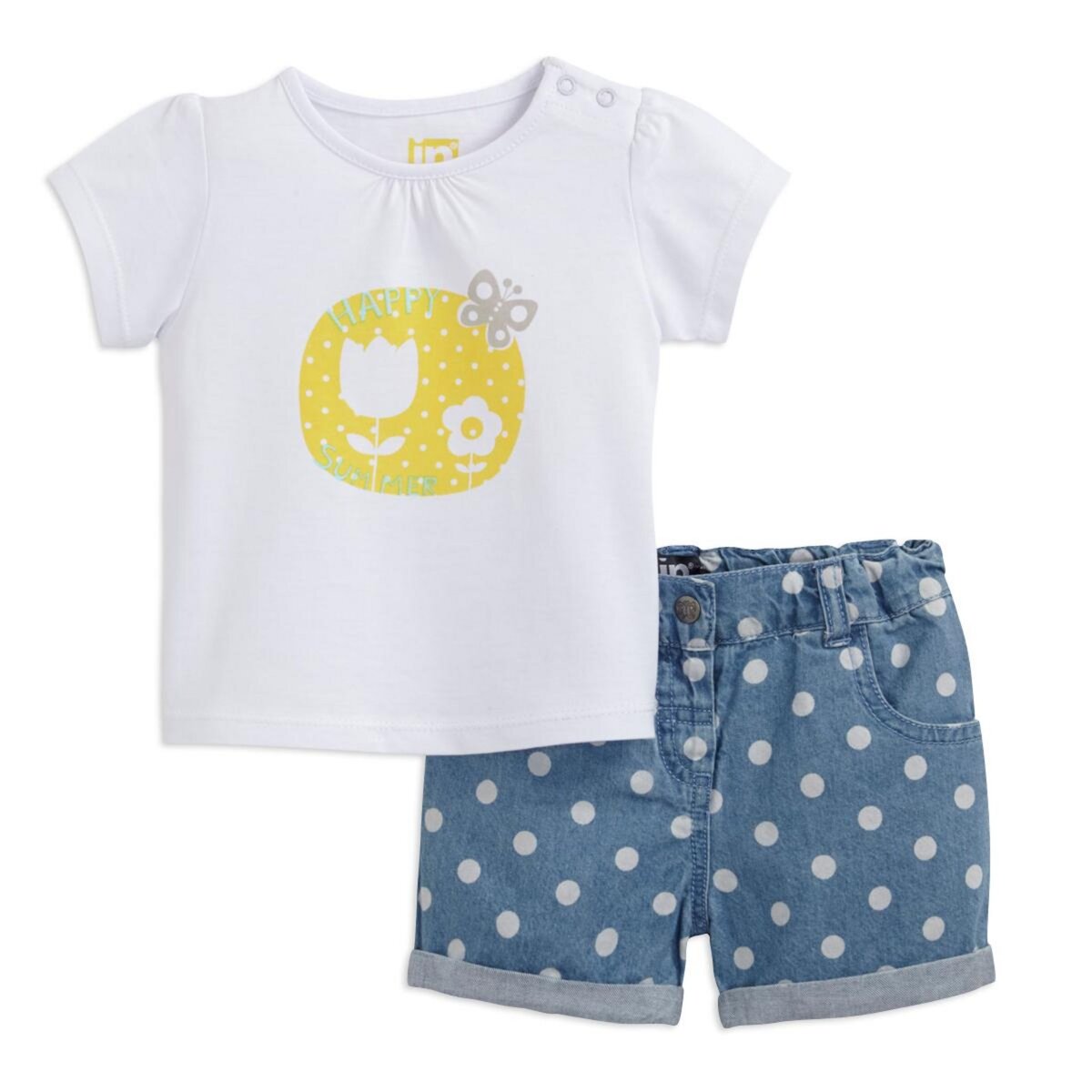IN EXTENSO Ensemble tee-shirt et short bébé