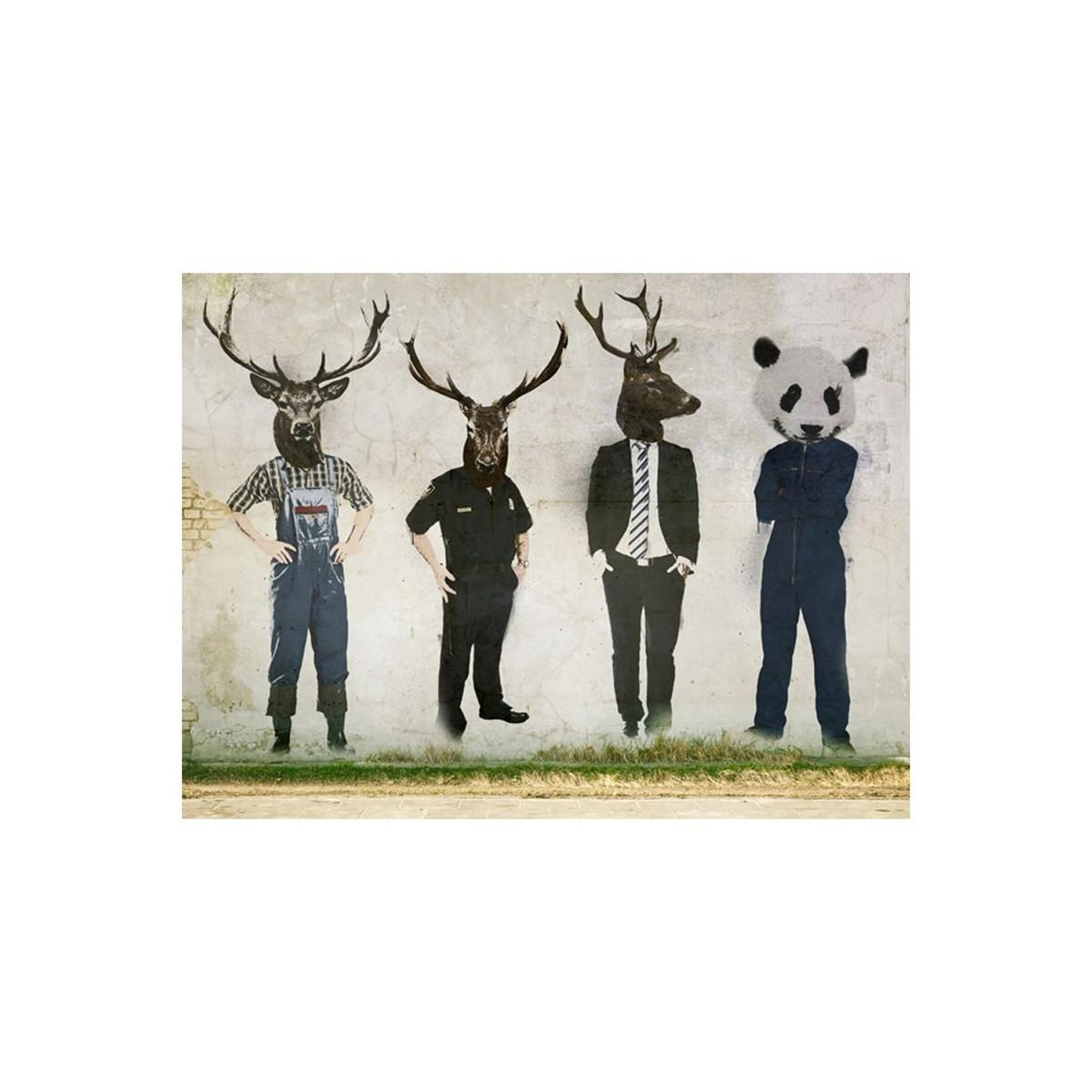 Voir la diapositive 2 : Paris Prix Papier peint  man or animal?