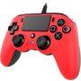 Voir la diapositive 2 : NACON Manette filaire compacte Rouge Nacon PS4
