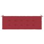 Voir la diapositive 4 : VIDAXL Coussin de banc de jardin rouge bordeaux 150x50x3 cm