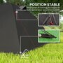 Voir la diapositive 6 : OUTSUNNY Tente camping 2-4 places - tente tunnel familiale - imperméabilité 3000mm - dim. 3,6 x 2,5 x 1,3 m - sac inclus - noir