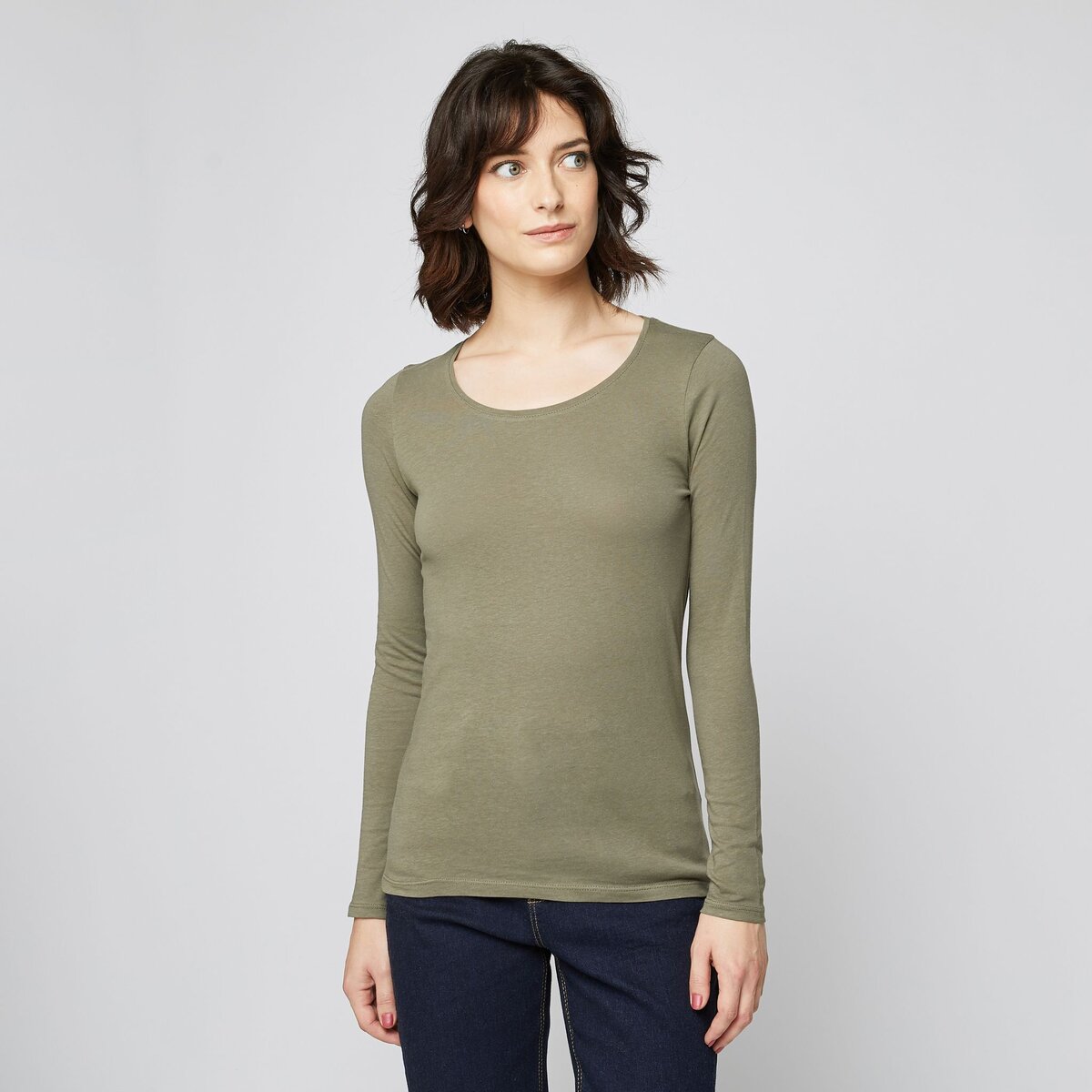 INEXTENSO T-shirt manches longues femme pas cher 