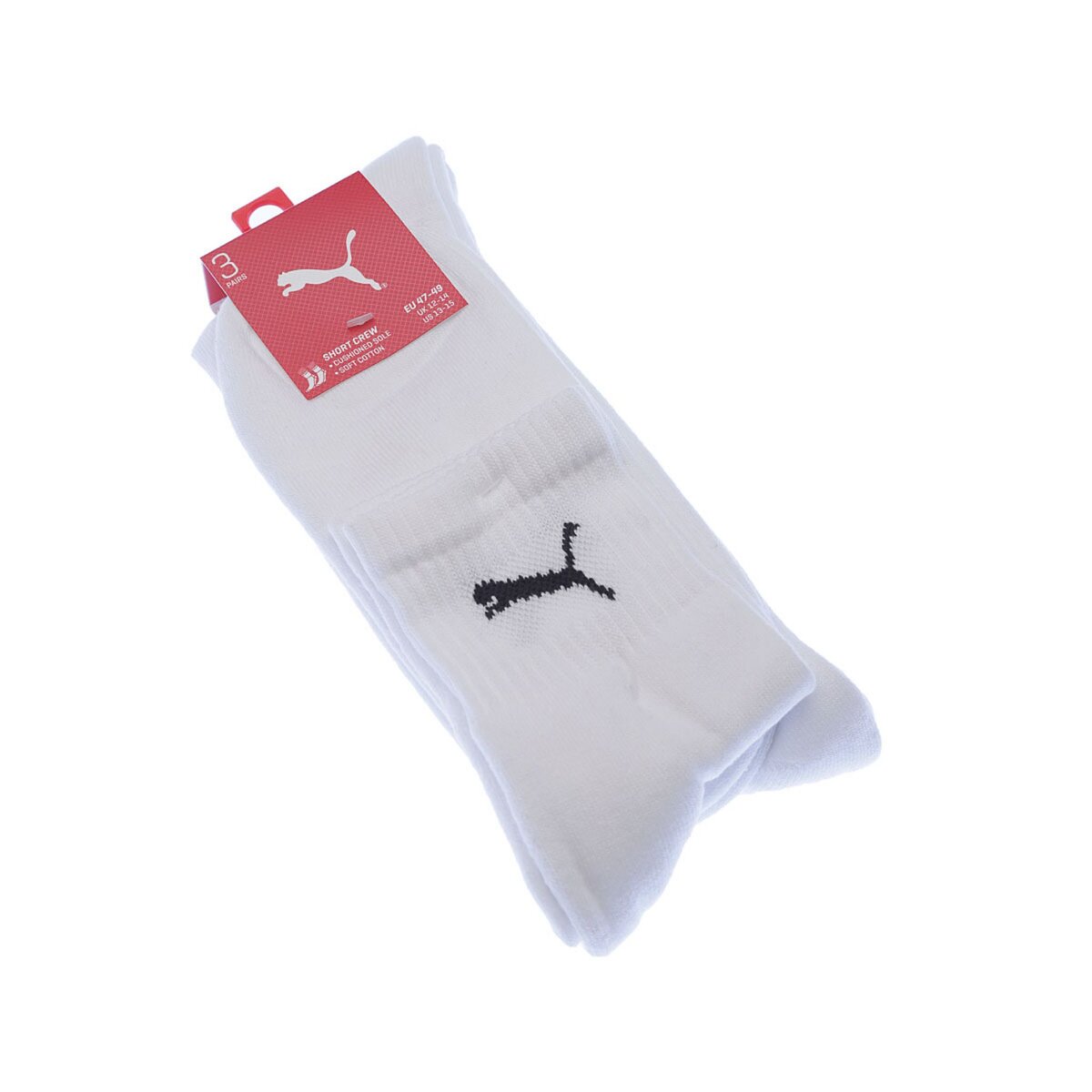 Lot de 2 chaussettes mi-hautes Puma en coton blanc