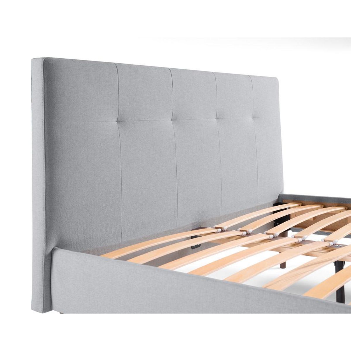 BEST MOBILIER Monet - lit - 140x190 - sommier inclus - en tissu