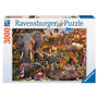 Voir la diapositive 1 : RAVENSBURGER Puzzle 3000 pièces Animaux d'Afrique