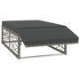 Voir la diapositive 5 : VIDAXL Salon de jardin 2 pcs avec coussins Resine tressee Gris