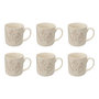 Voir la diapositive 1 : SECRET DE GOURMET Lot de 6 Mugs en Céramique  Elsa  50cl Blanc