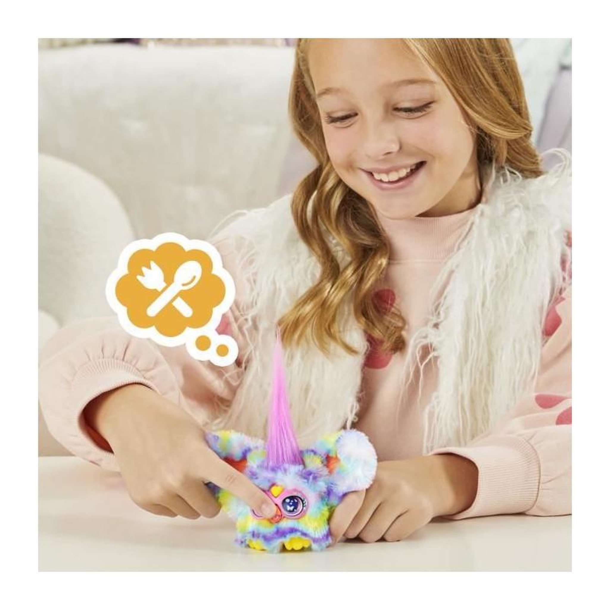 Voir la diapositive 4 : HASBRO Peluche interactive Hasbro Furby Furblets Swee-Dee jaune