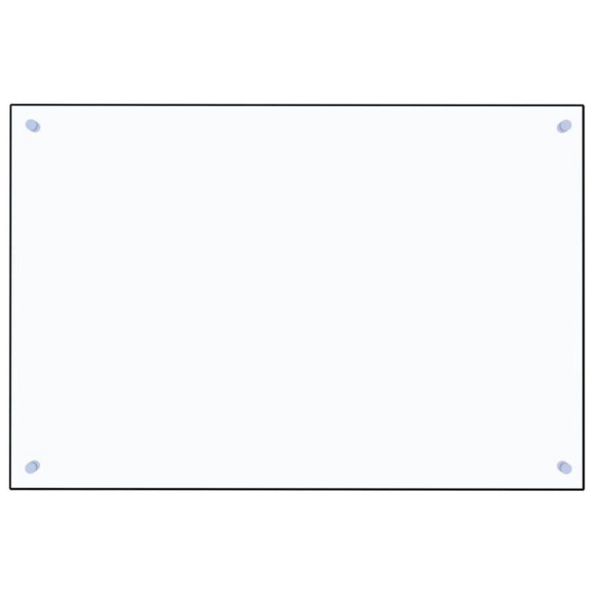 VIDAXL Dosseret de cuisine Transparent 90x60 cm Verre trempé