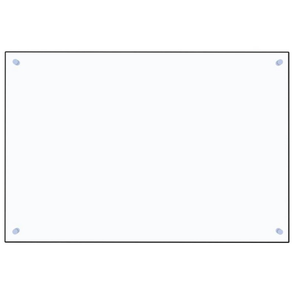 VIDAXL Dosseret de cuisine Transparent 90x60 cm Verre trempé